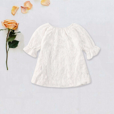 

Toddler Kid Baby Girl Clothes Ruffle Tops Lace T-shirt Princess Blouse Outfit