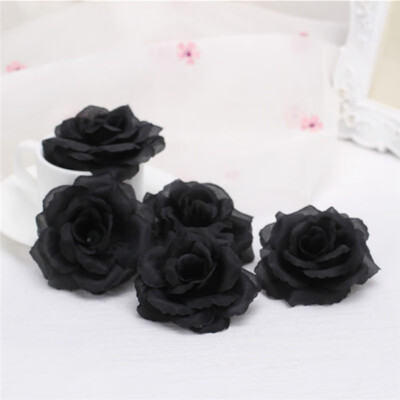 

5pcs Artificial Floral Silk Roses Heads Bulk Flowers 8cm For Wedding Party Prom Home DIY Decor For Mothers Day