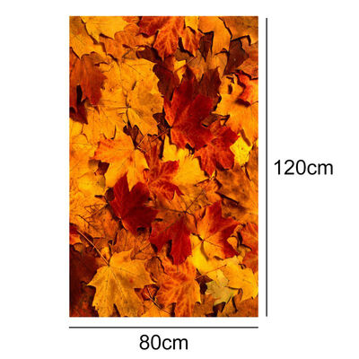 

Maple Leaves Design Area Rug Soft Crystal Velvet Washable Non-Slip Decorative Floor Mat For Living Room Bedroom Tapetes Exterior