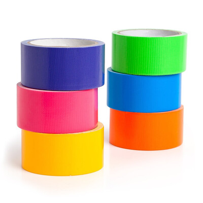 

JPGIF Multi Colored Duct Tape 6 Colors 10 yards x 2 inch rolls Girls & Boys Kids Craft