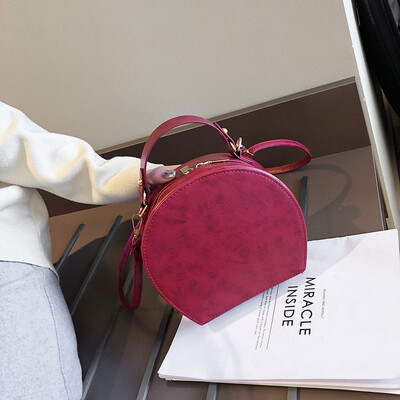 

Tailored Womens 2019 New Simple Round Handbag Shoulder Bag Handbag Wild Messenger Bag
