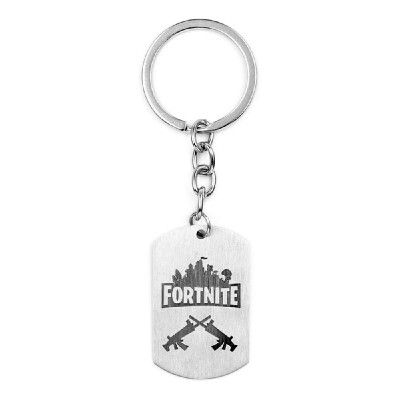 

Game Peripheral Accessories Fortnite Logo Printing Necklace Stainless Steel Pendant Necklaces Beads Chain Men Women Memento Jewelr