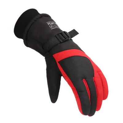 

Men Winter Warm Ski Gloves Fleece Snowboard Gloves Motorcycle Riding Windproof Waterproof Unisex Snow Gloves