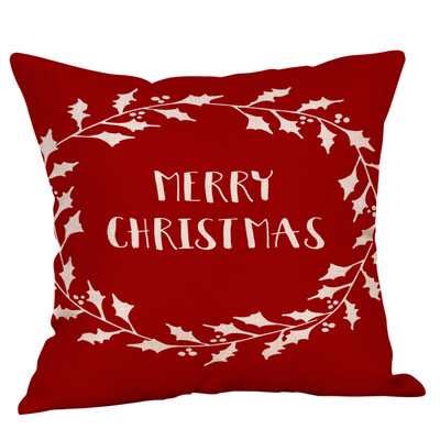 

Tailored New Christmas Cotton Linen Pillow Case Sofa Cushion Cover Home Decor