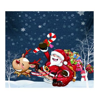 

130150cm Christmas Theme Tapestry Xmas Holiday Wall Hanging Tapestry Home Room Decoration