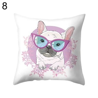 

Dog Puppy Rabbit Throw Pillow Case Cushion Cover Sofa Bed Car Office Decoration