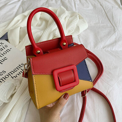 

New Women Bags Crossbody Bags Pu Leather Luxury Handbags Satchel Western Style Portable Small Square Package