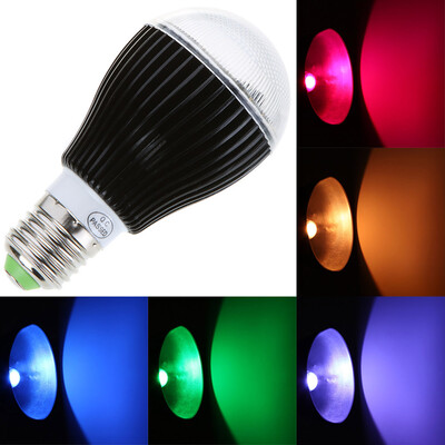 

Isunroad E27 9W 420LM LED RGB Light 2 Million Color Changing Voice Music Control High Power Energy Saving Bulb Lamp with IR Remote