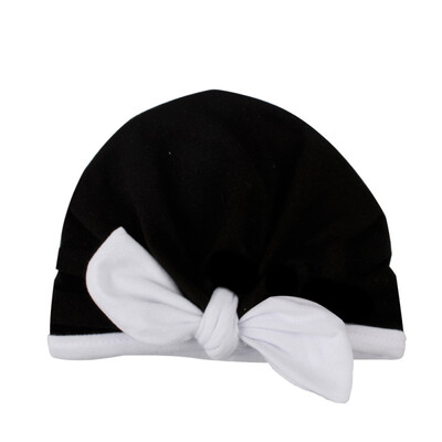 

Newborn Baby Girl Boy Soft Cute Rabbit Ears Turban Knot Hospital Hats Toddler Solid Caps Headwear 03T