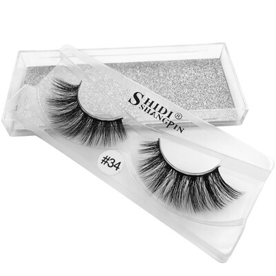 

Gobestart Real 3D Soft Long Natural Eye Lashes Makeup Thick False Eyelash Extension