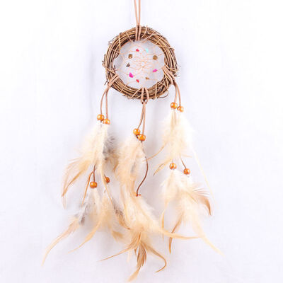 

New Arrival Dream Catcher Handmade Traditional Beaded Feathers Approx 393