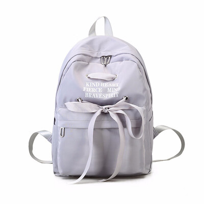 

Cute Pink Ribbon Backpack Kawaii Lolita Cosplay Girls Kids Students School Bag
