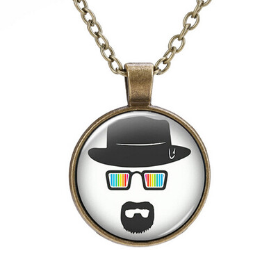 

1pc Breaking Bad Heisenberg Walter White Br Ba Vintage Bronze Effect Necklace