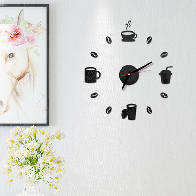 

Gobestart 3D DIY Roman Numbers Acrylic Mirror Wall Sticker Clock Home Decor Mural Decals