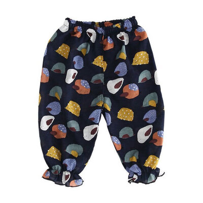 

0-4Y 12 Style Baby Girls Boys Summer Cotton Coll Mosquito Bites Breathable Pants Sports Casual Toddler Floral Pattern Trousers