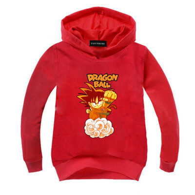 

lucasy Kids Dragon Ball Hoodie Long Sleeve Boys Pullover Tops Blouse