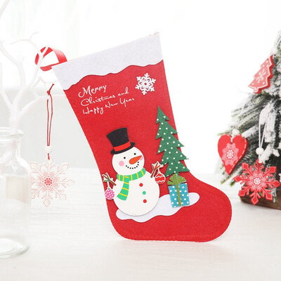 

1 Pcs Christmas Pretty Cute Lovely Paty Decoration Stocking Gift Bag Candy Case