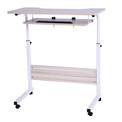 

Gobestart Home Office Desk Can Be Raised And Lowered Mobile Computer Desk