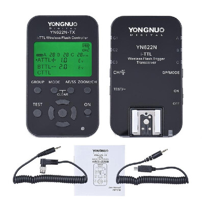 

YONGNUO YN622N-KIT Wireless Remote Control 100M I-TTL Flash Trigger Transceiver Pair Kit for Nikon D70 D80 D90 D200 D300 DSLRs