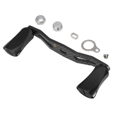 

Lixada Fishing Reel Parts Accessory Carbon Fiber Rocking Handle Aluminum Alloy Handle Grip Ends for Baitcasting Reel Fishing Acces