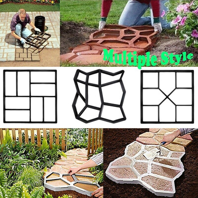 

DIY Driveway Paving Concrete Stepping Garden Road Mold Pavement Mold Patio Stone Path Walk Maker Home Garden Decor