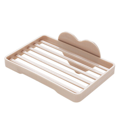 

〖Follure〗New Adhesive Soap Dishes Dispenser Case Holder Drain Container Box Bathroom