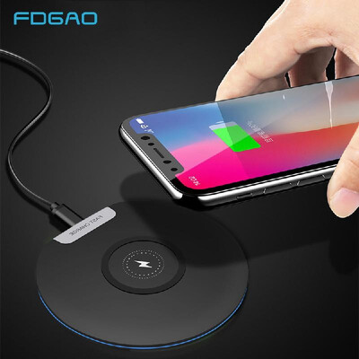 

FDGAO wireless fast charging QI charger 10W fast charge wireless charging for Apple Samsung millet white