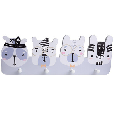 

Home Decoration Handmade Children Room Wall Hanging Cute Concise Cloth Hat Wall Mounted Rack Storage Rack