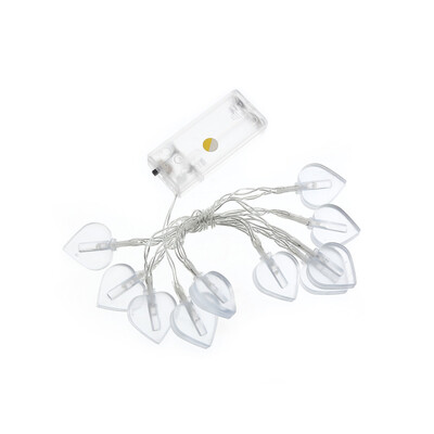 

Gobestart 10LED Battery Box Loving Heart Garden Christmas Bulb String