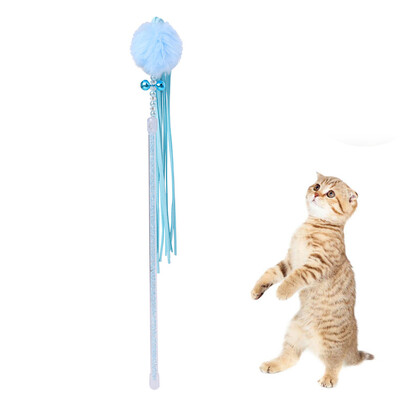 

Gobestart Kitten Cat Toy Interactive Toy Soft Ball And Cat Feather And Bell Toy