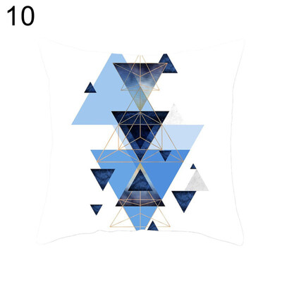 

Color Block Teardrop Triangle Geometric Pillow Case Cushion Cover Sofa Car Decor
