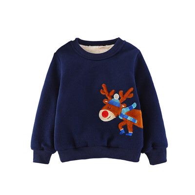 

Children Boy Kids Clothing Boys Coat Jackets Letter Print Fashion Sweatshirts Long Sleeve Outerwear Clothes with Velvet
