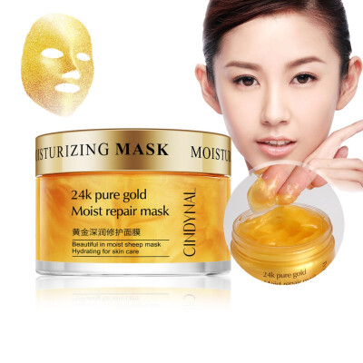 

Gold Facial Sleep Mask Moisturizing Firming Skin Smooth Fine Lines Shrink Pores Hydrating Gold Mask