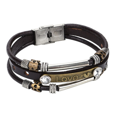 

Fashion Womens Girls Leather Bangle Bracelet Costume Jewellery Magic Pretty