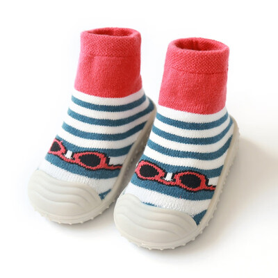 

Autumn Baby Boys Girls Shoes Infant Cotton Cartoon Print Socks Warm Anti Slip Floor Socks Shoes Leg Warmer