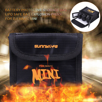 

Gobestart Battery Protective Storage Bag LiPo Safe Bag Explosion-Proof For DJI Mavic Mini