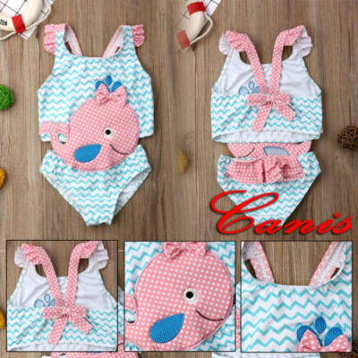 

Summer Kids Toddler Baby Girls Goldfish Swimwear Swimsuit Bathing Suit Beachwear