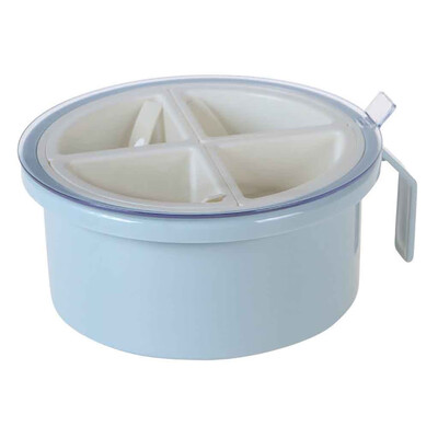 

Toponeto Multi-grid Spice Jar Round Seasoning Box Salt Pepper Dispenser Storage Rack