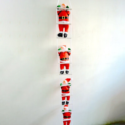 

Christmas Santa Claus Climb Ladder Hanging Decoration for Christmas Tree Ornaments Lovely Kids New Year Gifts Party Home Decor