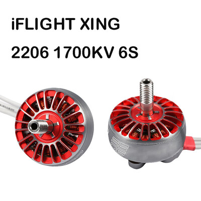 

Tailored 2Pcs iFlight XING 2206 1700KV Brushless Motor 2-6S For FPV RC Drone
