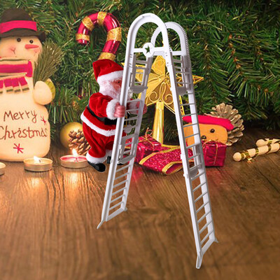 

Gobestart Christmas Decoration Santa Claus Electric Climbing Hanging Xmas Ornament Toys