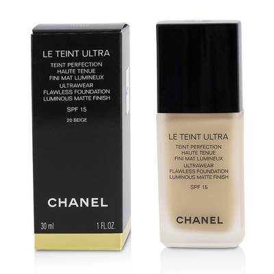 

CHANEL - Le Teint Ultra Ultrawear Flawless Foundation Luminous Matte Finish SPF15 - 20 Beige 30ml1oz