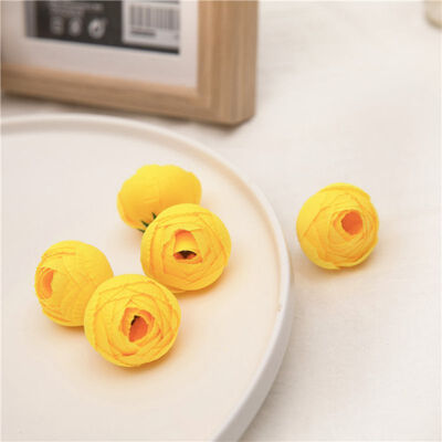 

10pcs Artificial Tea Rose Bud Small Peony Flower Head Flores For Wedding Decoration Wreath Scrapbooking Diy Craft Fake Flowers