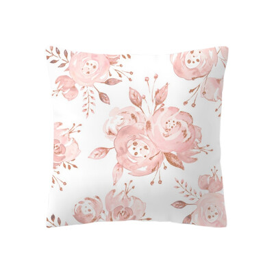 

4545cm Square Pillowcase Home Decoration Rose Gold Pink Cushion Cover Nordic Decoration Home Sofa Throw Pillows Cover