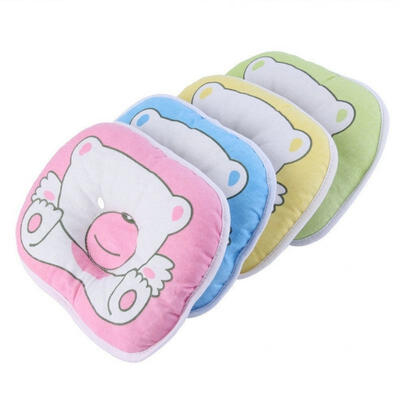 

Cute Bear Pattern Pillow Newborn Infant Baby Support Cushion Pad Prevent Flat Head Newborn Infant Baby Cute