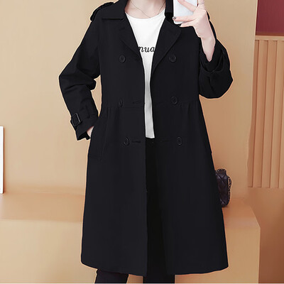 

Toponeto Womens Oversize Lapel Cashmere Wool Blend Belt Trench Coat Outwear Jacket