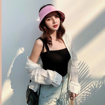 

Two-sided Hat Women Korean Sun Hat Sun Protection ins Hat Travel Joker UV Sun Hat in Summer