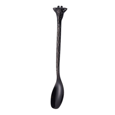 

Giraffe Cartoon Mini Dessert Spoon Fork Stainless Steel Coffee Tea Spoon Stirring Spoon