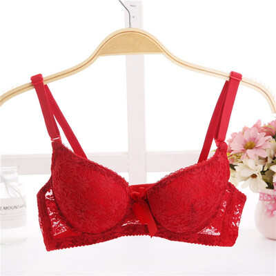 

Push Up Lace Sexy Bra Soft Steel Ring Underwire Comfortable Breathable Gathered Underwear Convertible Adjustable Strap Bra
