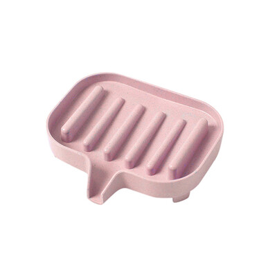 

Gobestart 2PC Flexible Bathroom Soap Dish Storage Holder Rack Soapbox Plate Tray Drain